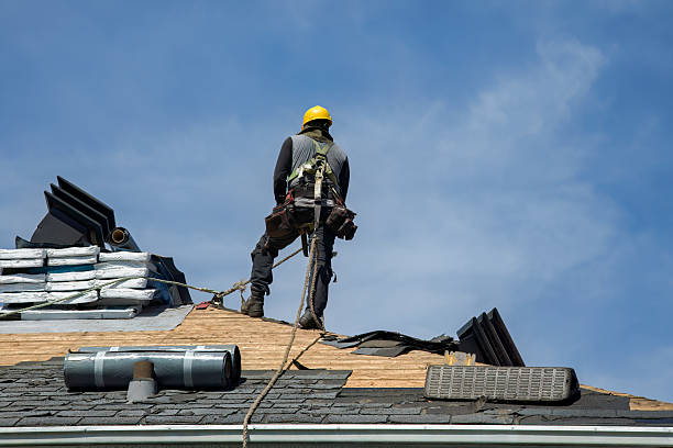 Professional Roofing technician working in Jansen, NE